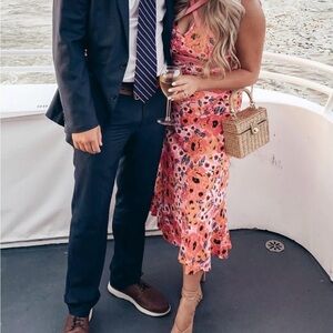 Hello Molly Vibrant Floral Asymmetrical Dress